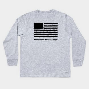 Redacted States of America Kids Long Sleeve T-Shirt